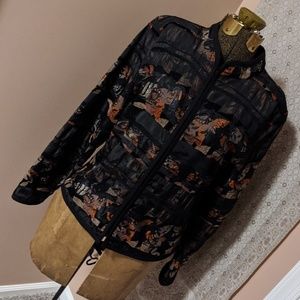 Christopher & Banks Mixed Media Jacket